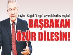 BAŞBAKAN ÖZÜR DİLESİN