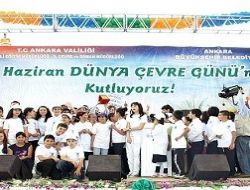 Dünya Çevre Günü için renkli kutlama