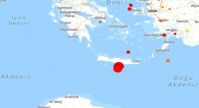 Akdeniz’de 4.7 büyüklüğünde deprem