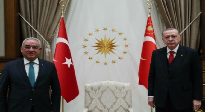 Aksakal, Cumhurbaşkanı Erdoğan’ı ziyaret etti