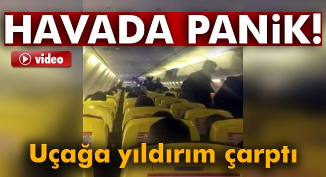 Ankara-Bingöl seferini yapan uçağa yıldırım çarptı.