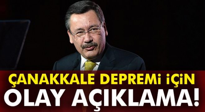 Ankara Büyükşehir Belediye Başkanı Gökçek ten Çanakkale depremi açıklaması