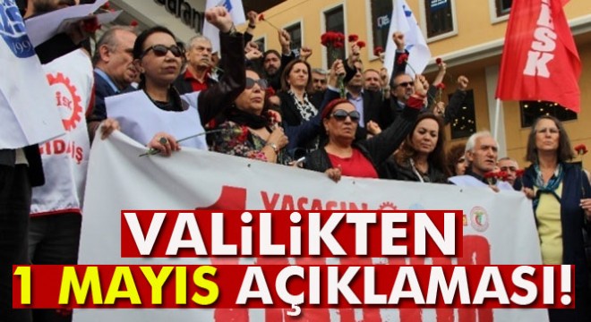 Ankara Valiliğinden  1 Mayıs  açıklaması