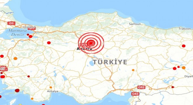 Ankara da deprem