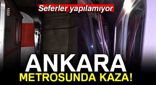 Ankara metrosunda kaza