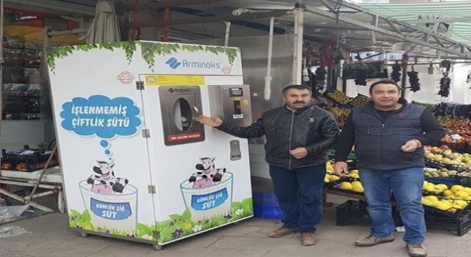 Ankaralılar çiğ sütünü artık süt otomatlarından alıyor