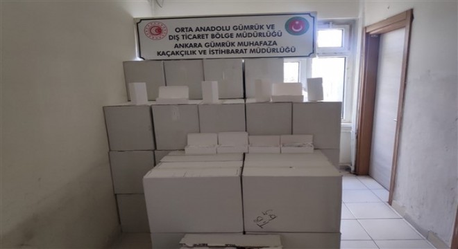 Ankara’da kaçak tütün ve makaron operasyonu