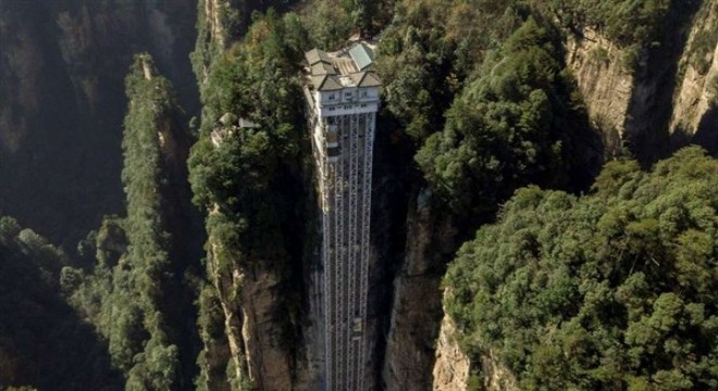 Avatar’a esin kaynağı olan muhteşem manzaralı 326 metrelik asansör