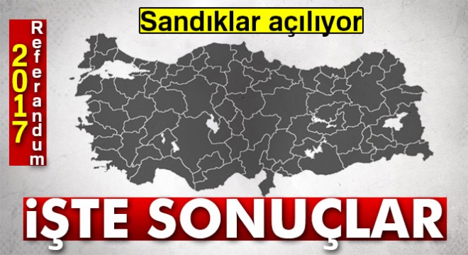 Son dakika: 2017 referandum sonuçları Türkiye geneli! Evet, hayır yüzde kaç | İl il referandum sonuçları