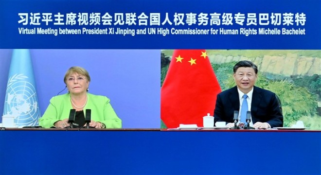 BM İnsan Hakları Yüksek Komiseri Bachelet Xi’yle görüştü