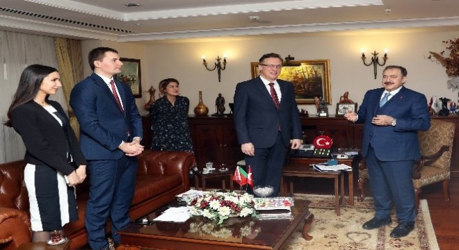 Bakan Eroğlu, Belarus Büyükelçisini makamında kabul etti