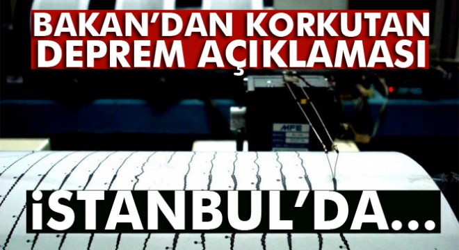 Bakan Özhaseki:  İstanbul’da 7’nin üzerinde deprem olacak 