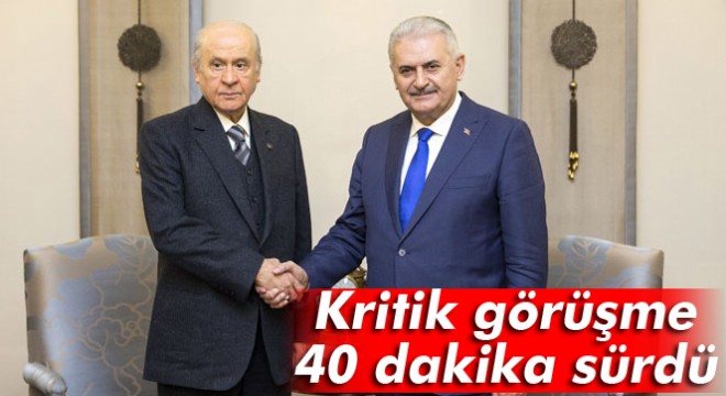 Başbakan Binali Yıldırım-MHP Genel Başkanı Devlet Bahçeli görüşmesi sona erdi
