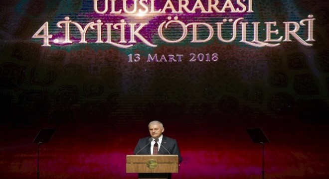 Başbakan Yıldırım, Uluslararası İyilik Ödülleri töreninde konuştu