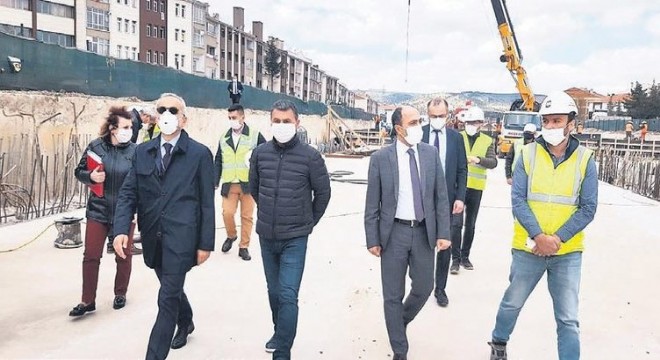 Başkan Konya yolu inşaat çalışmalarını yerinde inceledi