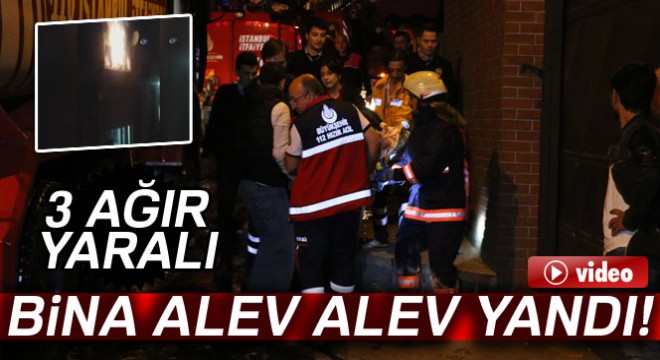 Beyoğlu’nda korkutan yangın: 3 yaralı
