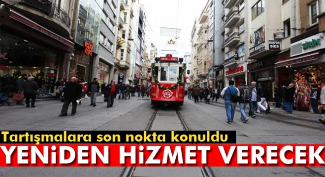Beyoğlu’nun simgesi tarihi tramvay yenileniyor