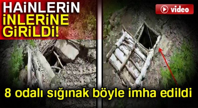 Bitlis’te 8 sığınak imha edildi