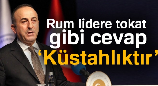 Çavuşoğlu: Türkiye hizaya gelsin demek küstahlıktır
