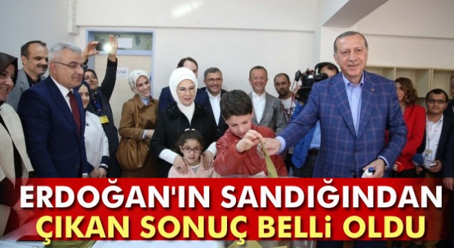 Cumhurbaşkanı Erdoğan ın oy kullandığı sandıktan 205 “evet” çıktı