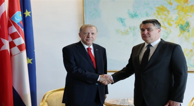 Cumhurbaşkanı Erdoğan, Hırvatistan Cumhurbaşkanı Milanovic ile ortak basın toplantısı düzenledi