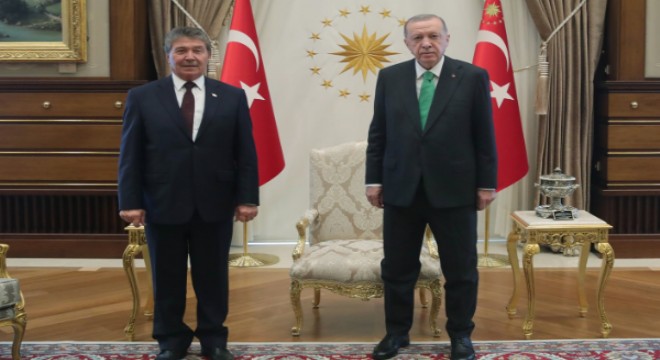 Cumhurbaşkanı Erdoğan, KKTC Başbakanı Üstel i kabul etti