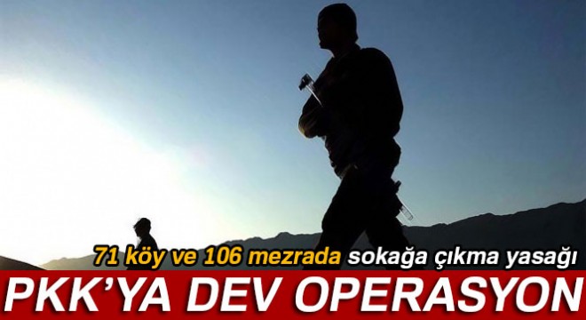 Diyarbakır’da PKK ya dev operasyon