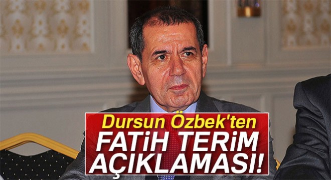 Dursun Özbek ten yeni teknik direktör açıklaması