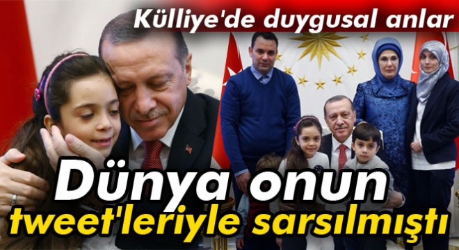 Erdoğan, 7 yaşındaki Suriyeli Bana yı kabul etti