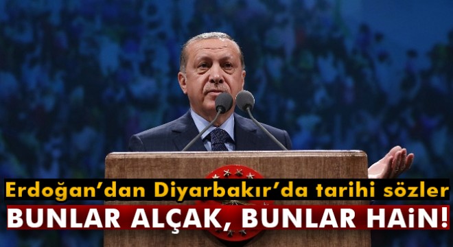 Erdoğan dan Diyarbakır da tarihi sözler!