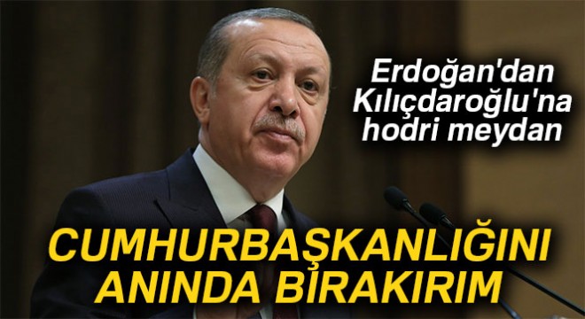 Erdoğan dan Kılıçdaroğlu na hodri meydan