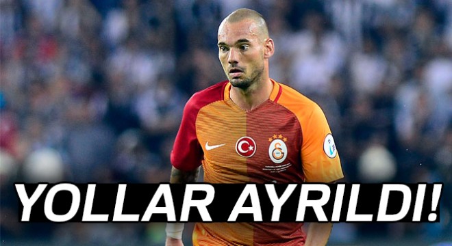 Galatasaray da Sneijder ile yollar ayrıldı