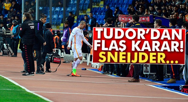 Galatasaray da Wesley Sneijder yine kulübeye