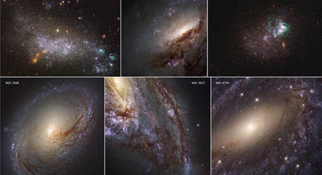 Hubble’in çektiği en yakın galaksilerin görüntüleri yayımlandı
