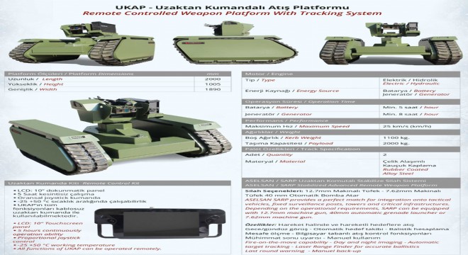 İnsansız tanklar TSK ya teslim edilip Zeytin Dalı Harekatı nda kullanılacak