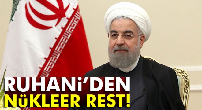 İran Cumhurbaşkanı Ruhani:  İran, nükleer füze programı için kimseden izin almayacak 