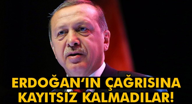İş adamları Cumhurbaşkanı Erdoğan’ın çağrısına kayıtsız kalmadı