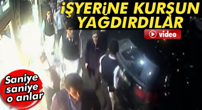 İstanbul Sarıyer de bir işyerine kurşun yağdırdılar! O anlar kamerada