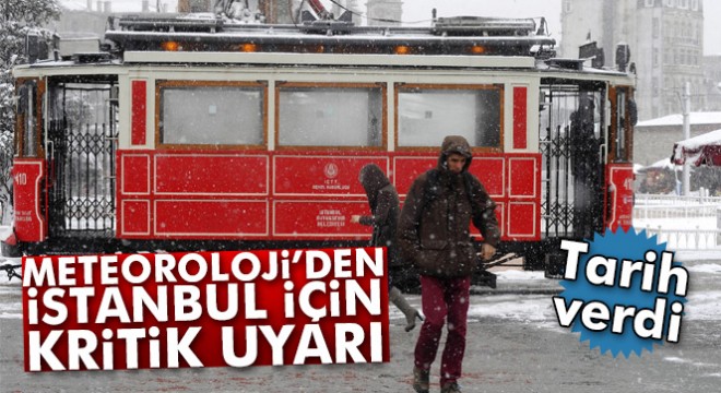 İstanbul a yarın kar geliyor