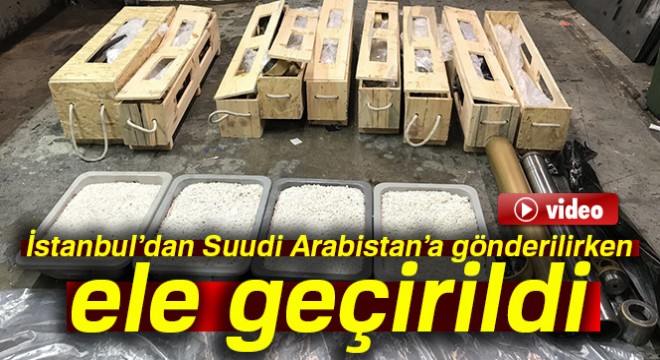 İstanbul’dan Suudi Arabistan’a pistonlarla gönderilen uyuşturucu haplar polise takıldı