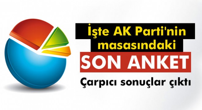 İşte AK Parti nin masasındaki son anket!