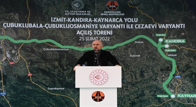 Karaismailoğlu: İzmit-Kandıra-Kaynarca Yolu Projesi’yle mesafe 15 kilometre kısalacak 