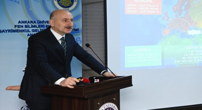 Karaismailoğlu,  Türkiye’nin Ulaştırma Politikaları  konulu açılış dersine katıldı