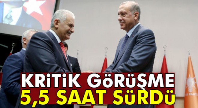 Külliye deki Erdoğan-Yıldırım görüşmesi sona erdi