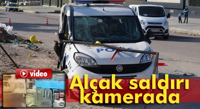 Mersin deki polis aracına bombalı saldırı kamerada