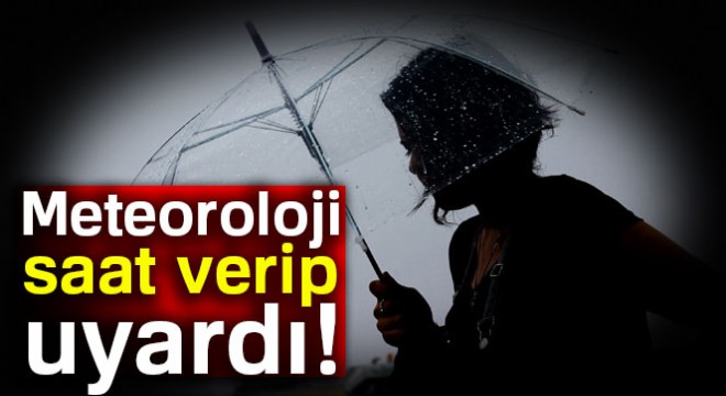 Meteoroloji den İstanbul için sağanak yağış uyarısı 12 Kasım 2017