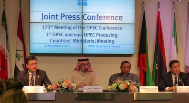 OPEC  üretimde kısıtlama süresini  2018 sonuna kadar uzattı