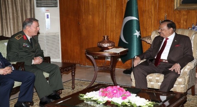 Orgeneral Akar, Pakistan Cumhurbaşkanı Hussain ile görüştü