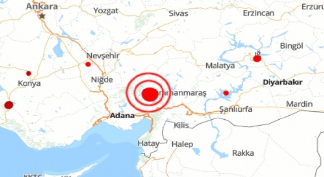 Osmaniye’de deprem