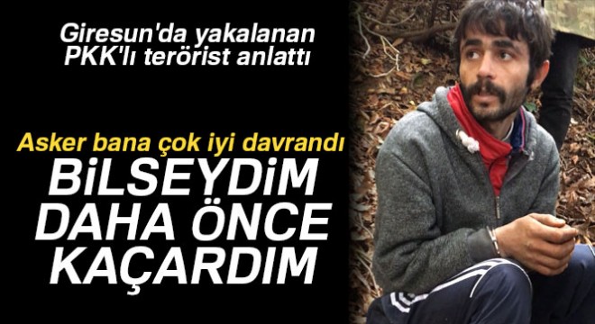 PKK’lı Terörist Tolucan:  Asker bana çok iyi davrandı 